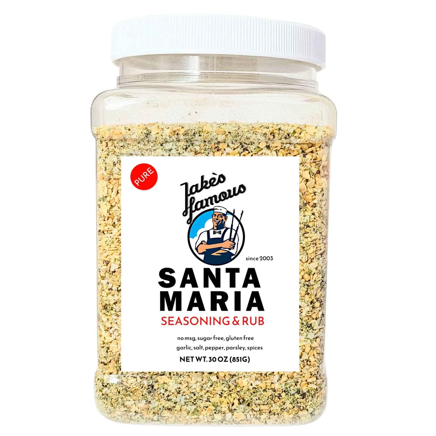 Pure Santa Maria Dry Rub 30 Oz