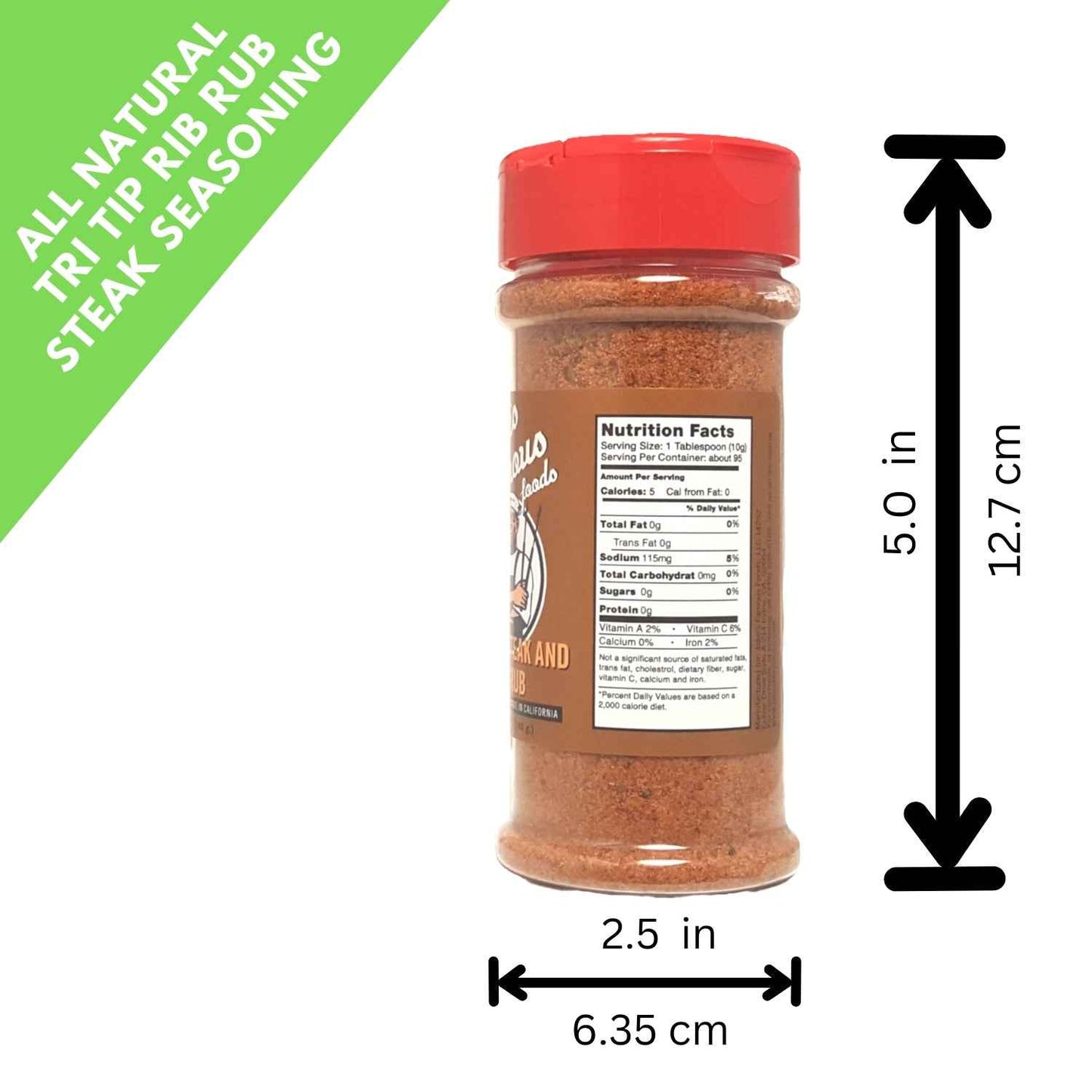 Tri Tip, Steak Seasoning Rib BBQ Rub 5 Oz