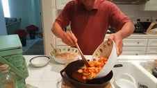 Smoked Peach Sweet Potato Cobbler Recipe